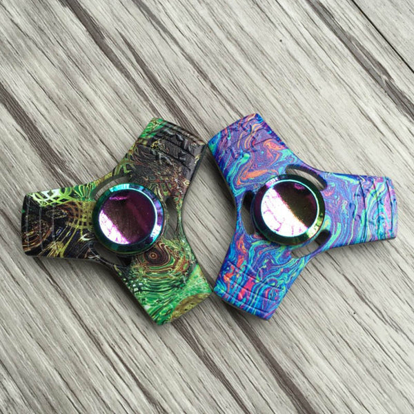 Uniquely Designed Zinc Allow Tri-Spinner Fidget