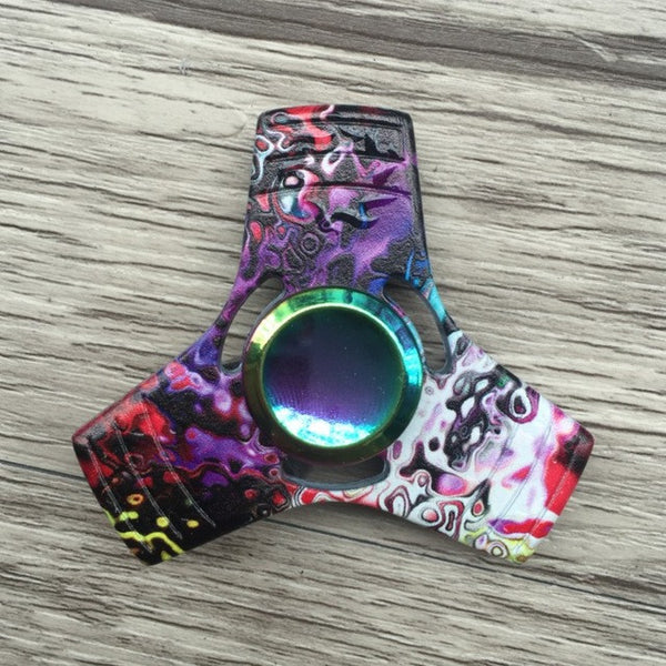 Uniquely Designed Zinc Allow Tri-Spinner Fidget