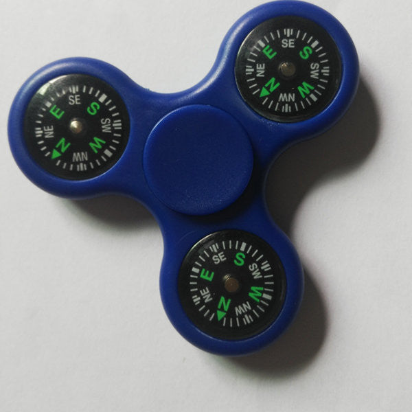 Tri-Fidget Hand Spinner with Compass