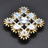 9 GEAR FIDGET SPINNER - SILVER/GOLD