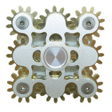 9 GEAR FIDGET SPINNER - SILVER/GOLD