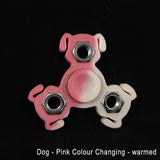 Dog Themed Fidget Spinner Toy - Colour Changes! - For Smaller Hands - Great for Kids of ALL Ages - EDC Toy Hand Spinner - Puppy Design