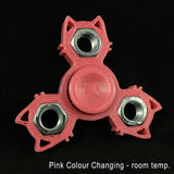 Cat Themed Fidget Spinner Toy - Colour Changes! - For Smaller Hands - Great for Kids of ALL Ages - EDC Toy Hand Spinner