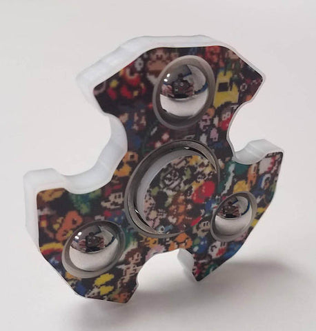 EDC Fidget spinner Old School Gamer 8bit *not 3d printed*