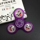 Glow In The Dark With Smiley Face Tri-Spinner Toy