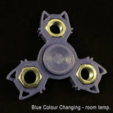 Cat Themed Fidget Spinner Toy - Colour Changes! - For Smaller Hands - Great for Kids of ALL Ages - EDC Toy Hand Spinner