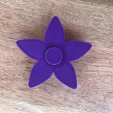 Purple Flower Fidget Spinner Toy 3D Printed w Bearings; EDC Fidget Toy; Desk Toy; Stress Relief; Tri Spinner Hand Spinner