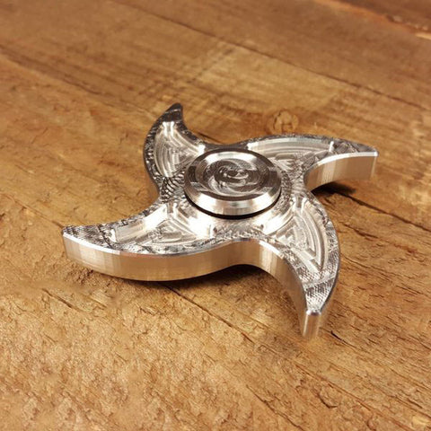 Aluminum 4 point Shuriken Fidget Spinner