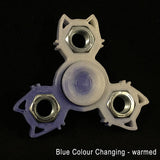 Cat Themed Fidget Spinner Toy - Colour Changes! - For Smaller Hands - Great for Kids of ALL Ages - EDC Toy Hand Spinner