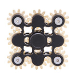 9 Gear Fidget Spinner - Black/Gold