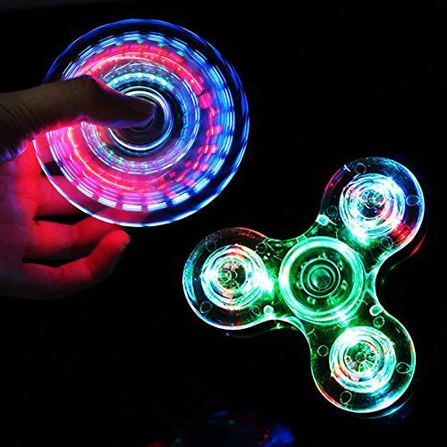 Tri-Spinner LED Fidget Spinner Toy Colorful Lighting Effects