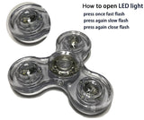 Tri-Spinner LED Fidget Spinner Toy Colorful Lighting Effects