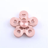 Aluminum Alloy Five Leaves Colorful Fidget Hand Spinner