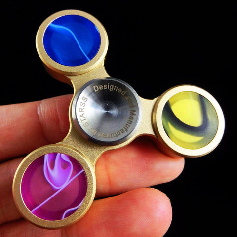 Tri-bar Aluminum Stainless Steel Fidget Spinner