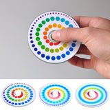 Kids Optical Illusion EDC Circular Fidget Spinner