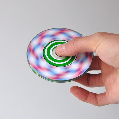 Kids Optical Illusion EDC Circular Fidget Spinner