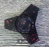 Metal Ink Splatter Hand Tri-Spinner