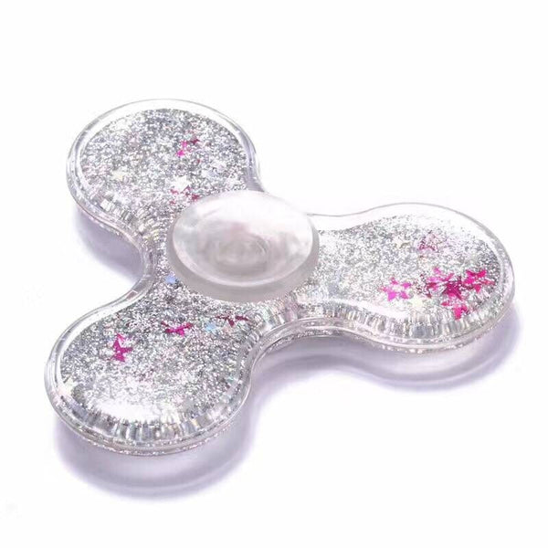 New Liquid Glitter Hand Tri-Spinner