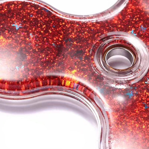 New Liquid Glitter Hand Tri-Spinner